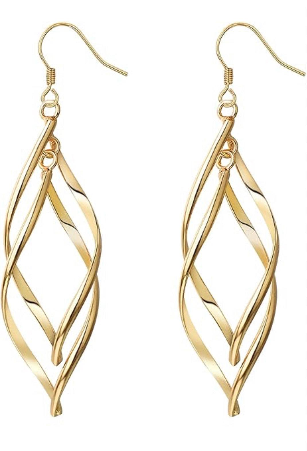 Twisted Gold Earrings